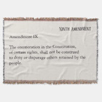 Neuvième amendement Constitution Charte des droits