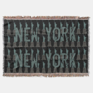 Couverture New York Blanket NYC Statue de la Liberté Blanket