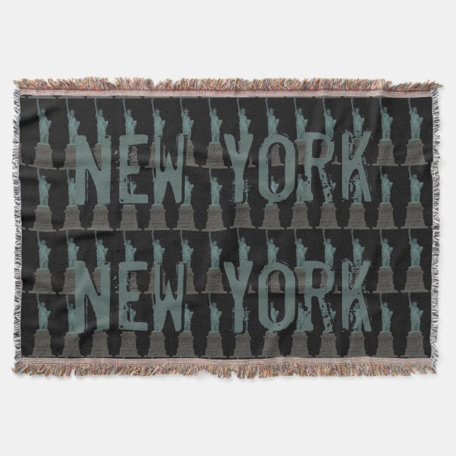 Couverture New York Blanket NYC Statue de la Liberté Blanket (Devant)