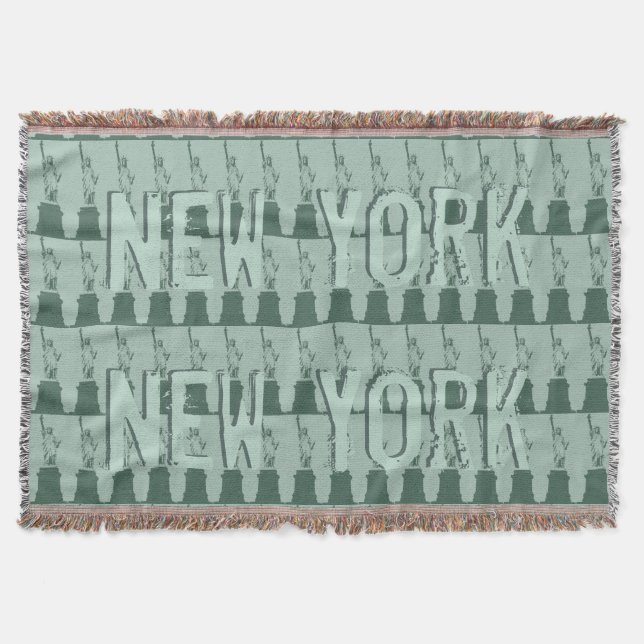Couverture New York Blanket NYC Statue de la Liberté Blanket (Devant)