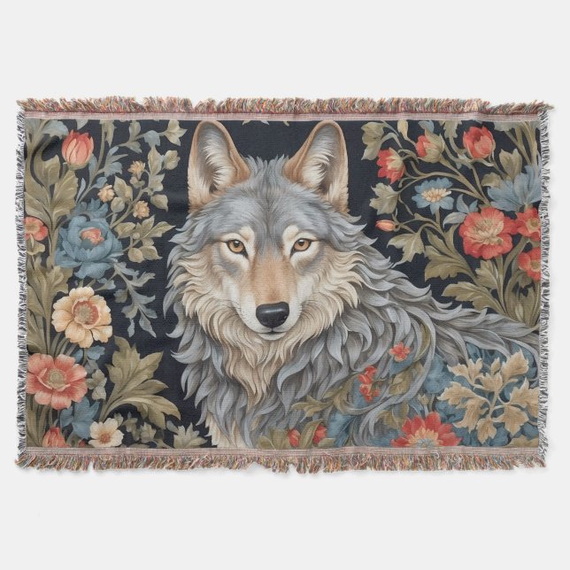 Couverture Noble Grey Wolf William Morris Inspiré (Devant)