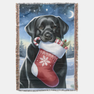 Couverture Noël Amoureux des chiens du Labrador Retriever