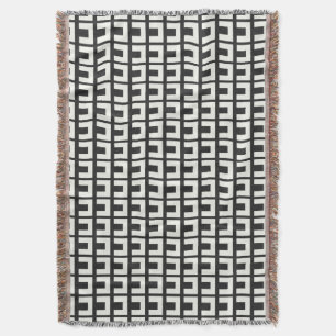 Couverture Noir Rétro Blanc Géométrique Moyen Siècle Moderne