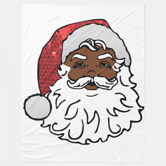couverture noire santa claus (Devant)