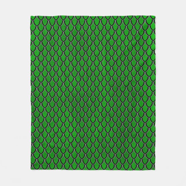 Couverture noire verte d'échelle de dragon (Devant)