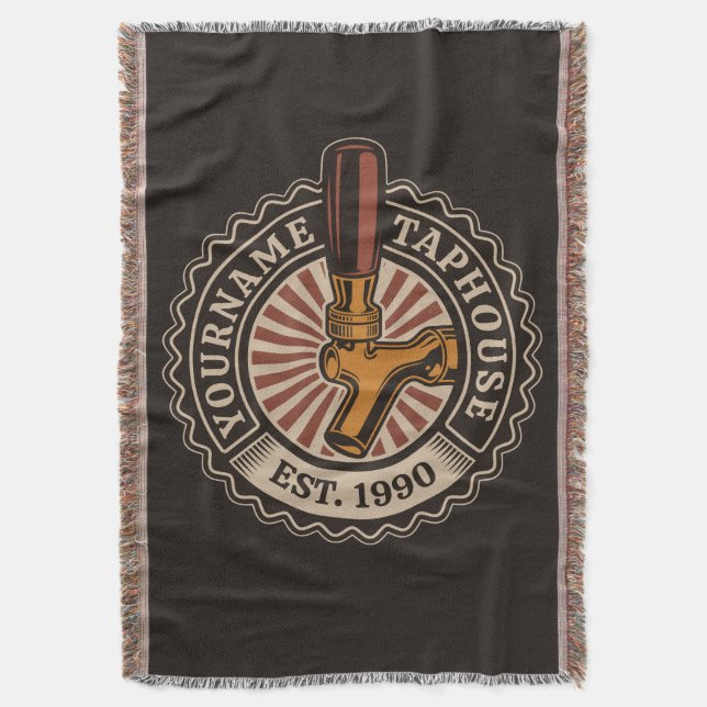 Couverture NOM Personnalisé Artisanat Bière Taphouse Brasseri (devant Vertical)