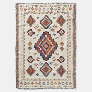 Couverture Nomade Confetti Désert – Tribal Marocain Vibrant