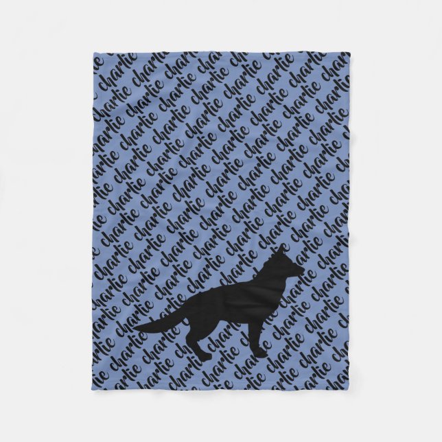 Couverture nommée de l'ouatine de chien de berger (Devant)