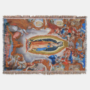 Couverture Notre Dame de Guadalupe Visions Juan Diego Blanket