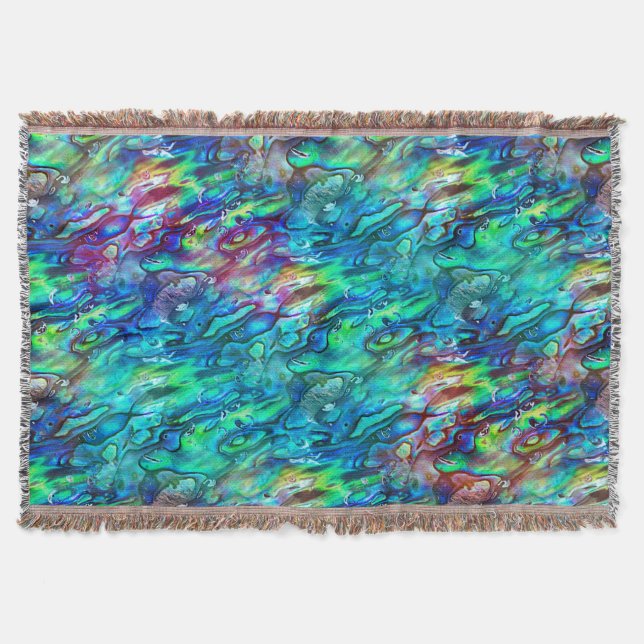 Couverture Nouvelle-Zélande Abalone Paua Shell Motif 1 (Devant)