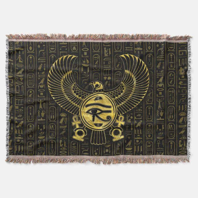 Couverture Oeil égyptien de Horus - d'or et de noir de Wadjet (Devant)