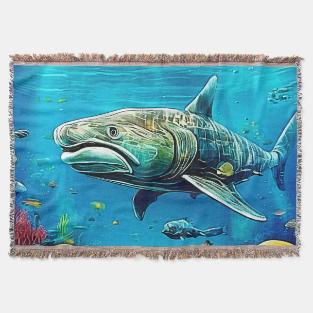 Couverture Œuvre d'art Prédateur Océanique Requin (Devant)