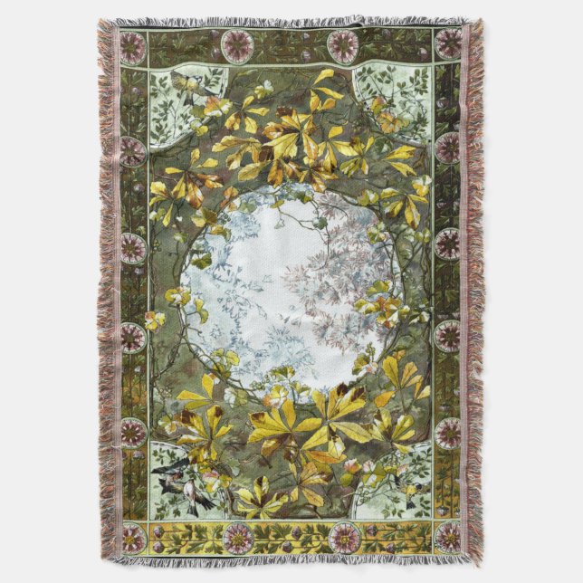 Couverture Oiseaux et fleurs Art Nouveau vintages (devant Vertical)