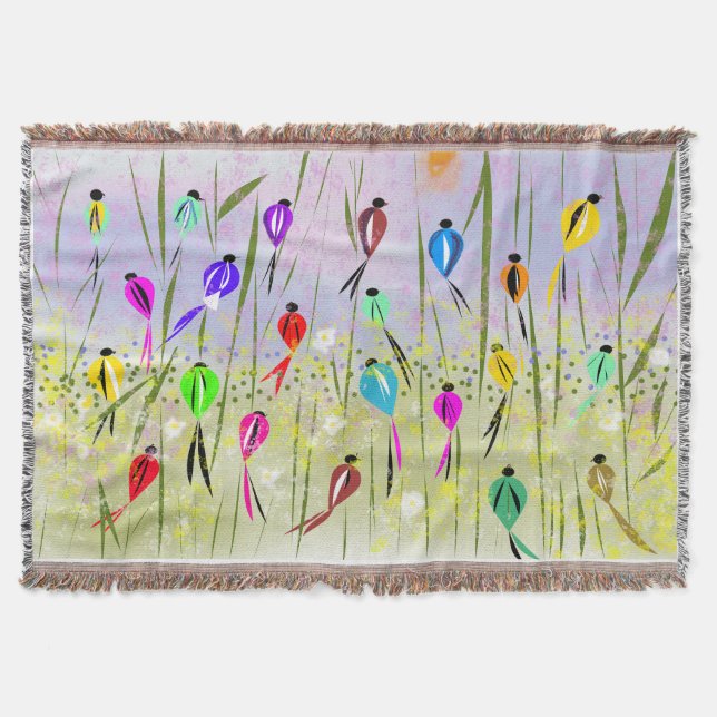 Couverture Oiseaux modernes aquarelle du matin  (Devant)