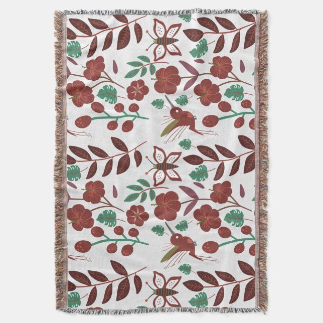 Couverture Oiseaux motifs et papillons floraux sans soudure (devant Vertical)