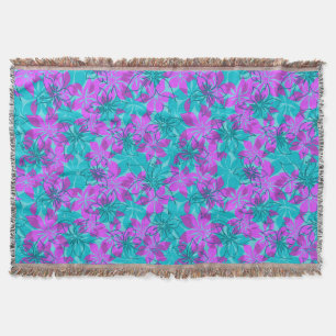 Couverture Olowalu Hibiscus Hawaïen Camouflage Plaids Jetable