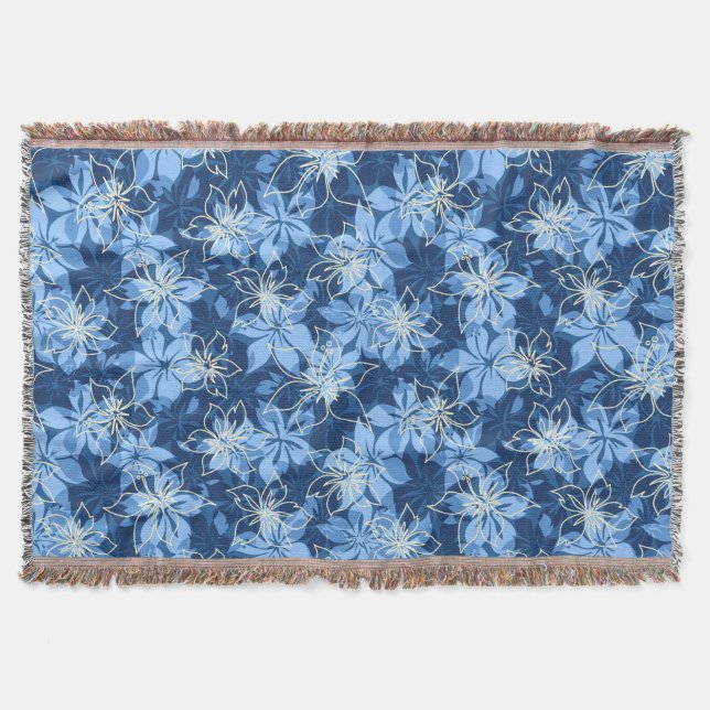 Couverture Olowalu Hibiscus Hawaiian Camo Jeter des couvertur (Devant)