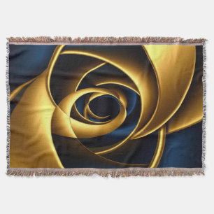 Couverture or bleu spirale abstrait motif vortex luxe gé