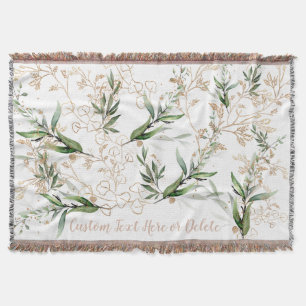 Couverture Or Botanique Eucalyptus Moderne Verdure Abstrait