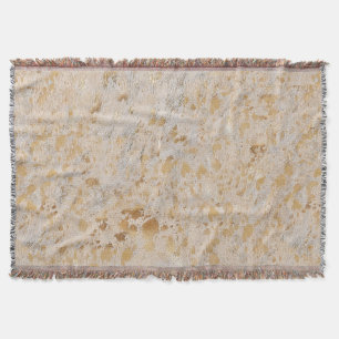 Couverture Or Cowhide Imprimer Métal Minimal Occident
