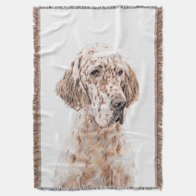 Couverture Orange Belton Painting Dog Art (devant Vertical)