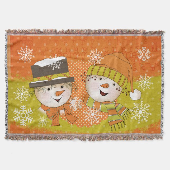 Couverture Orange et Green Snowmen Jeu de vacances (Devant)