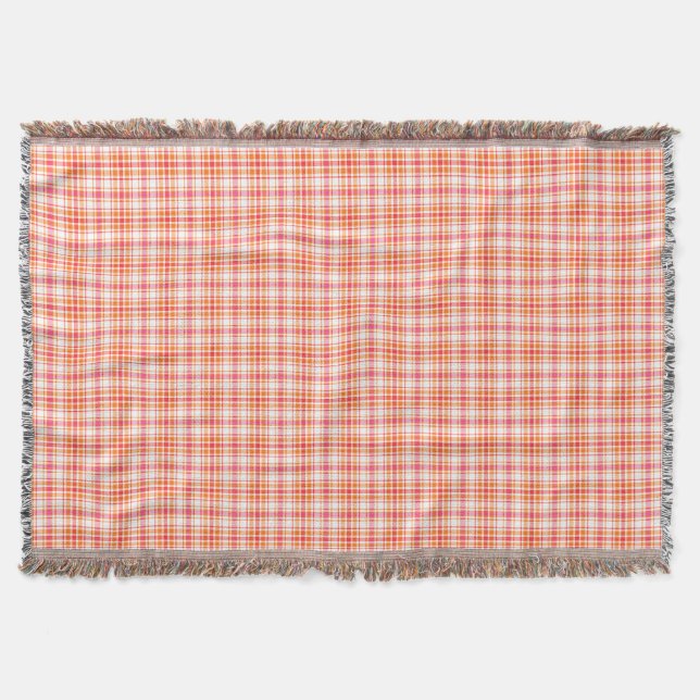 Couverture Orange et plaid de roses indien (Devant)