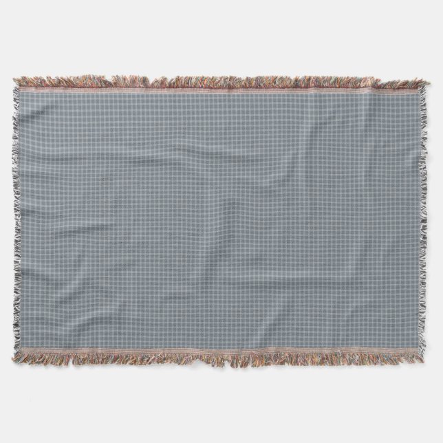 Couverture Oreiller rond Plaid bleu intemporel (Devant)