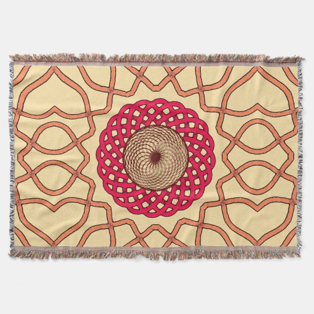 Couverture Organic Mandala Spiral Design (Devant)