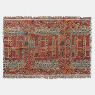 Couverture orientale dans l'orange