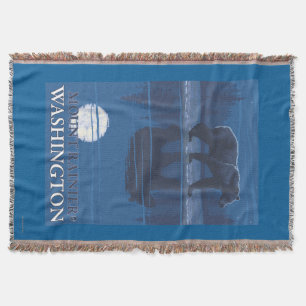 Couverture Ours dans le clair de lune - le mont Rainier,