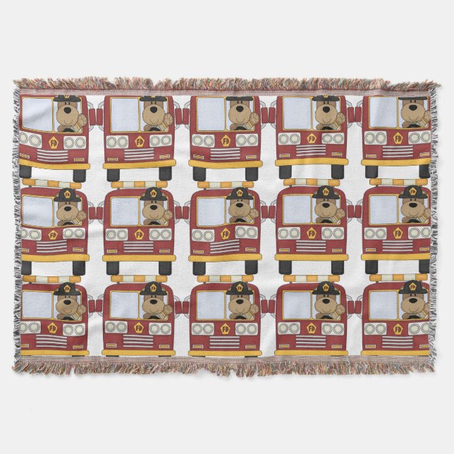 Couverture Ours de camion de pompiers (Devant)