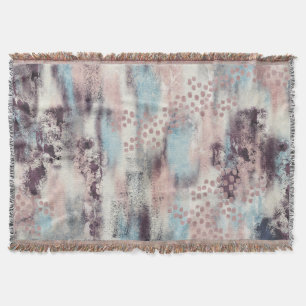 Couverture Painterly de frange de toucher doux