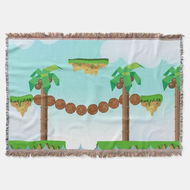 Couverture Palmiers de jeux vidéo vintage. (Devant)