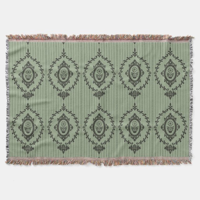 Couverture Papier peint baroque en vert (Devant)