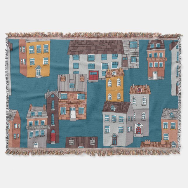 Couverture Papier peint Cartoon City Vintage (Devant)
