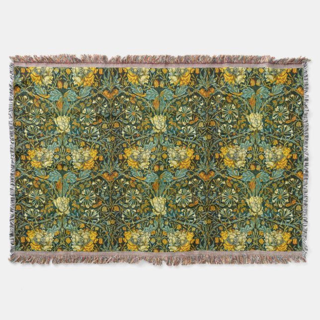 Couverture Papier peint floral Chèvrefeuille Or de William Mo (Devant)