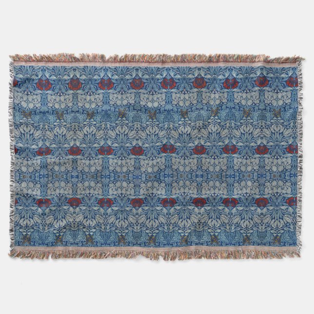 Couverture Papier peint Tulipe Rose Navy Blue de William Morr (Devant)