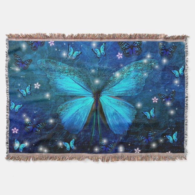 Couverture Papillon bleu élégant (Devant)