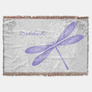 Couverture Papillon de libellule violet personnalisé