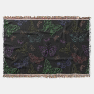 Couverture Papillons noir et arc-en-ciel volants