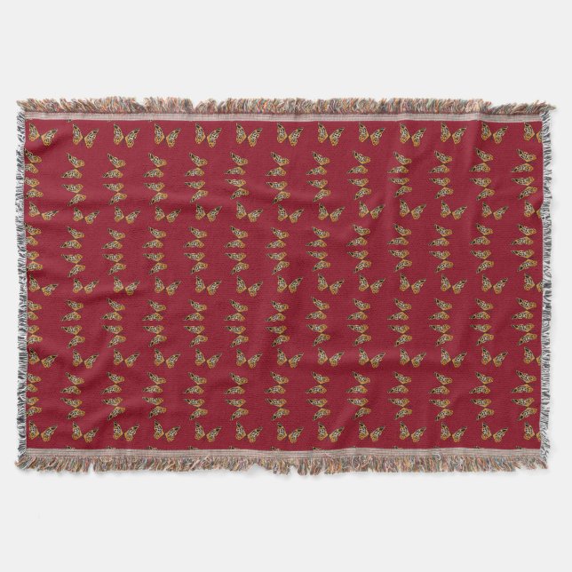 Couverture Papillons noirs et or sur le marron (Devant)
