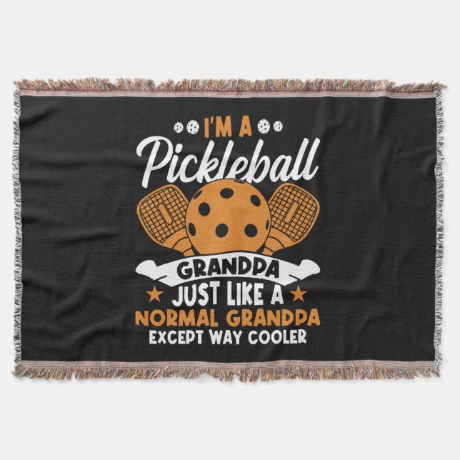 Couverture Papy Joueur de Pickleball Cool (Devant)