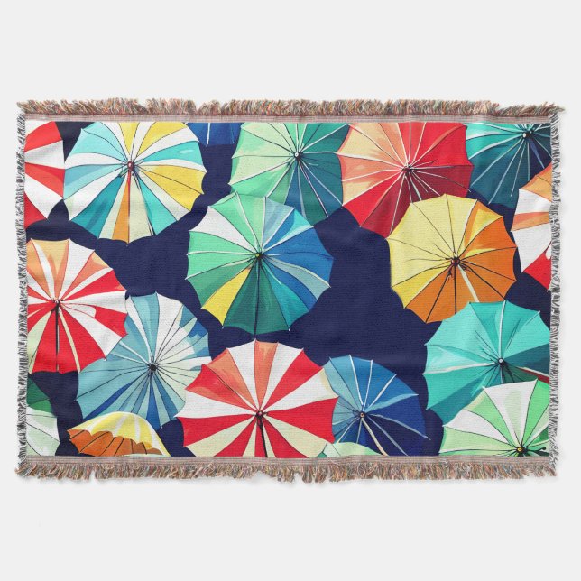 Couverture Parapluies Colorés  (Devant)