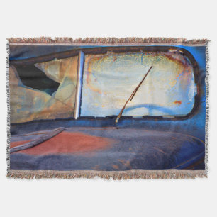 Couverture Pare-brise d'un vieux camion rouillé