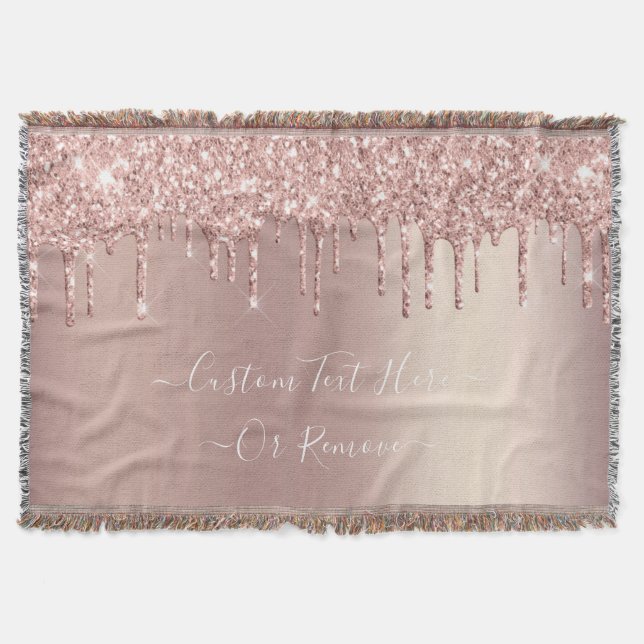 Couverture Parties scintillant rose Gold Blush Jeter le texte (Devant)
