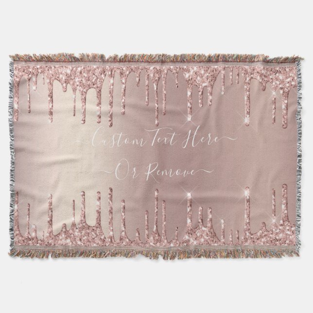 Couverture Parties scintillant rose Gold Blush Jeter le texte (Devant)
