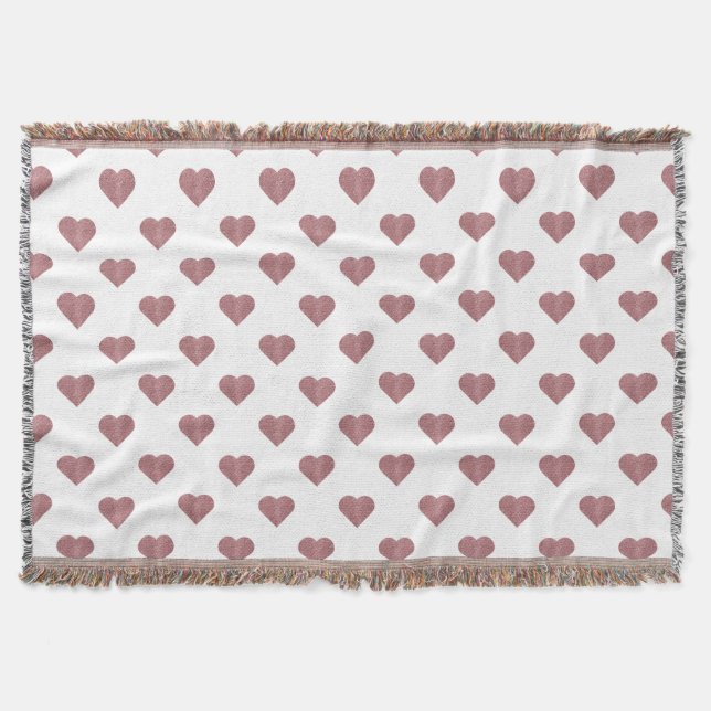Couverture Parties scintillant Rose Gold Coeurs Arrière - pla (Devant)