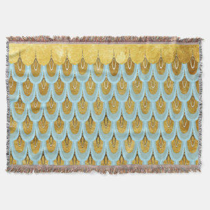 Couverture Parties scintillant Turquoise bleu brillant Balanc