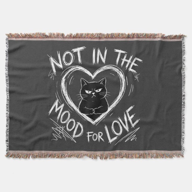 Couverture Pas d'humeur pour l'amour Chat grincheux Sarcastiq (Devant)